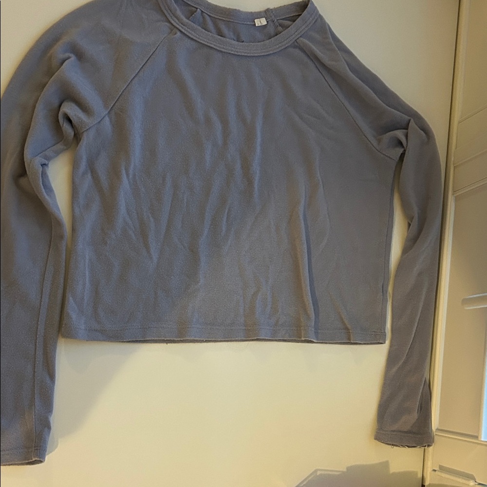 Light Blue Long Sleeve Top